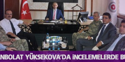 Vali Canbolat, Yüksekova'da incelemelerde bulundu