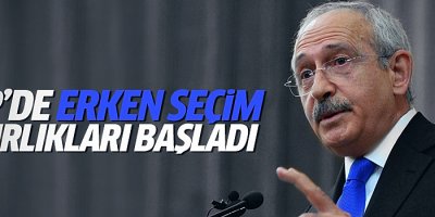 Erken seçim hazırlıklarına başladı!
