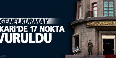 Genelkurmay Başkanlığı'ndan Hakkari açıklaması