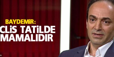 Osman Baydemir: 'Meclis tatilde olmamalıdır'