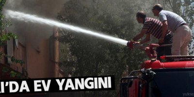Ağrı'da ev yangını