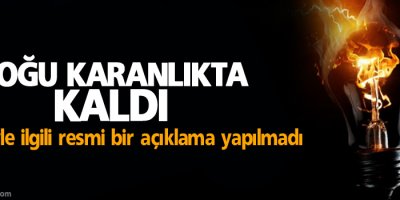 Doğu illeri karanlıkta kaldı!