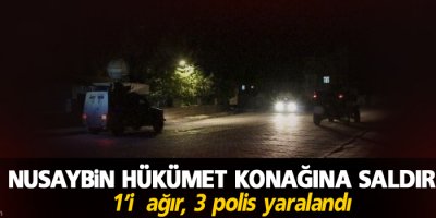 Hükümet konağına saldırı 1'i ağır, 3 polis yaralandı