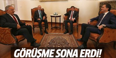 Davutoğlu - Kılıçdaroğlu görüşmesi sona erdi!