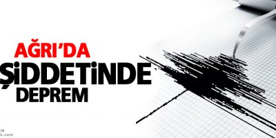 Ağrı'da 3.9 şiddetinde deprem meydana geldi