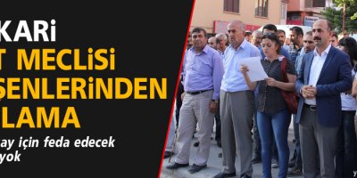 Hakkari'de açıklama