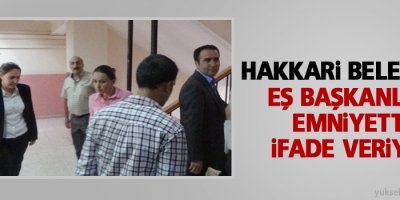 Hakkari Belediyesi Eşbaşkanları emniyette ifade veriyor