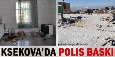 Yüksekova'da polis baskını