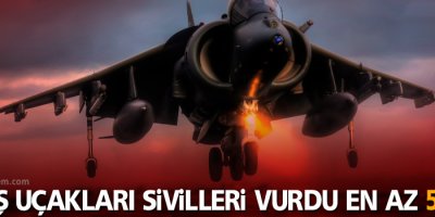 Uçak sivilleri vurdu: en az 50 ölü