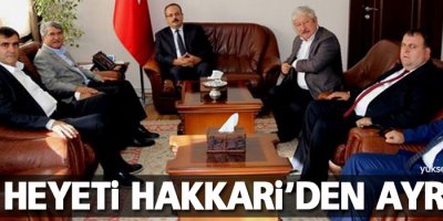 CHP heyeti Hakkari'den ayrıldı