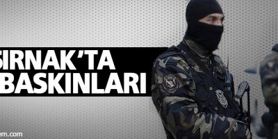 Şırnak'ta ev baskını: 4 gözaltı