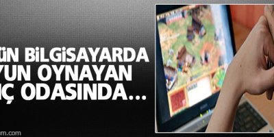 22 gün bilgisayarda oyun oynayan genç odasında...