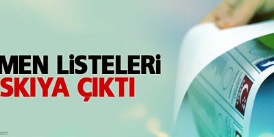 Seçmen listeleri askıya çıktı