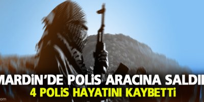 Mardin'de polis aracına saldırı