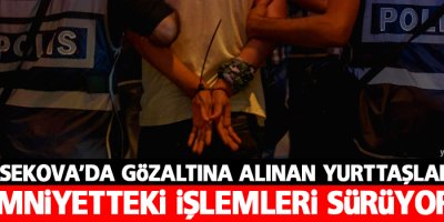 Yüksekova'da gözaltına alınanların işlemleri sürüyor