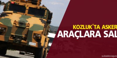 Kozluk'ta askeri araçlara saldırı düzenlendi