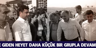 Cizre’ye giden heyet yürümeye devam ediyor