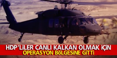 Hava destekli operasyon başlatıldı