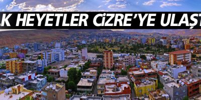 İlk heyetler Cizre'ye ulaştı