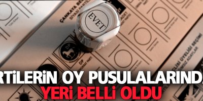 Partilerin oy pusulalarındaki yeri belli oldu
