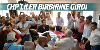 CHP'liler tekme tokat kavga etti