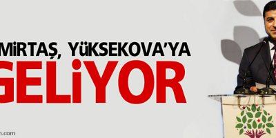Demirtaş Yüksekova'ya geliyor