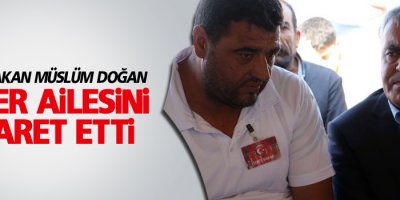 HDP'li Bakan Müslüm Doğan asker ailesini ziyaret etti