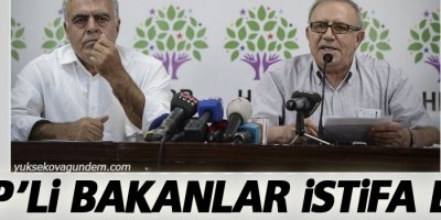 HDP'li bakanlar istifa etti