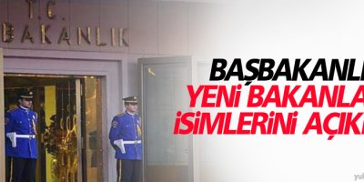 Yeni bakanların isimleri açıklandı