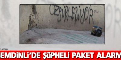 Şemdinli'de şüpheli paket alarmı