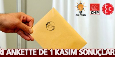 11 ayrı ankette'de 1 Kasım sonuçları aynı