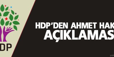HDP'den Ahmet Hakan açıklaması