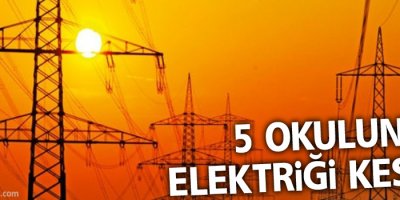 Başkale'de 5 okulun elektriği kesildi