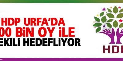 HDP Urfa'da 400 bin oy ile 8 vekili hedefliyor