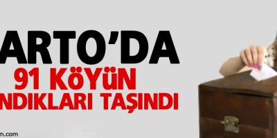 Varto'da 91 köyün sandıkları taşındı