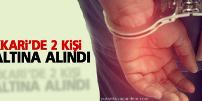 Hakkari'de 2 kişi gözaltına alındı
