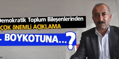 Dede: Boykot'a son verilsin