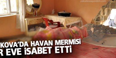 Havan mermisi eve isabet etti