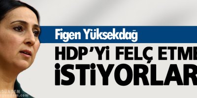 Yüksekdağ: HDP'yi felç etmek istiyorlar'