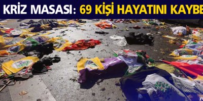 HDP Kriz Masası: 69 kişi hayatını kaybetti