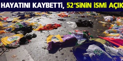 95 kişi hayatını kaybetti, 52’sinin ismi açıklandı
