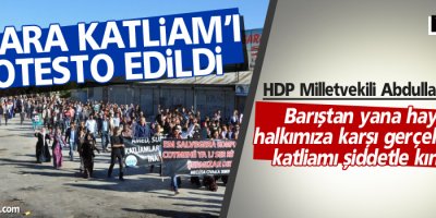 Ankara katliam'ı Yüksekova'da protesto edildi