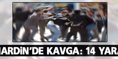 Mardin'de kavga:14 yaralı