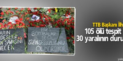 TTB Başkanı: 105 ölü tespit ettik, 30 yaralının durumu ağır