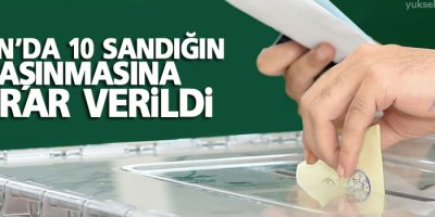 Hizan'da 10 sandığın taşınmasına karar verildi