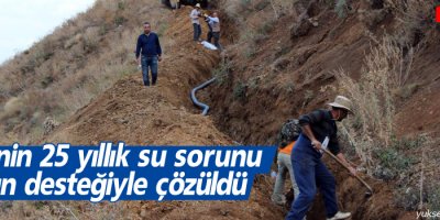 Büyükçiftlik Beldesi'nin 25 yıllık su sorunu halkın desteğiyle çözüldü