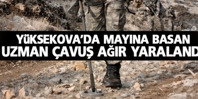 Yüksekova'da mayına basan uzman çavuş ağır yaralandı