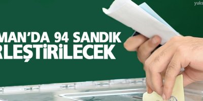Batman'da 94 sandık birleştirilecek