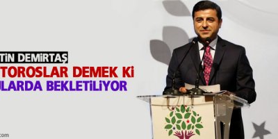 Demirtaş: Beyaz Toroslar demek ki garajlarda bekletiliyor