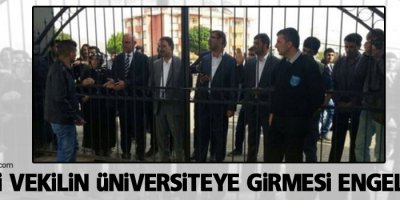 HDP’li vekilin üniversiteye girmesi engellendi